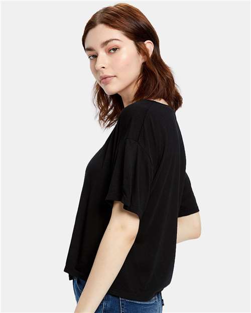 Women's Boxy Open Neck Tee - US309 24