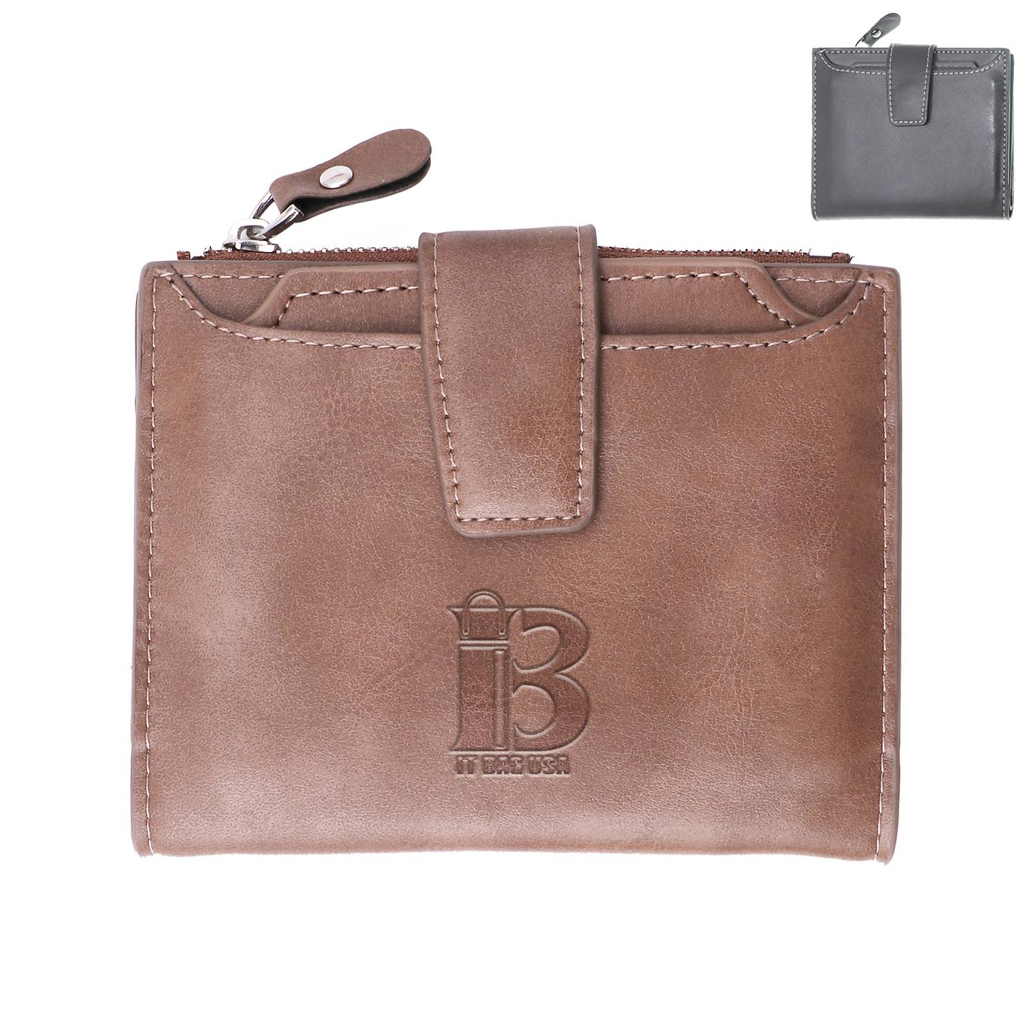 PU folding buckle small wallet 5