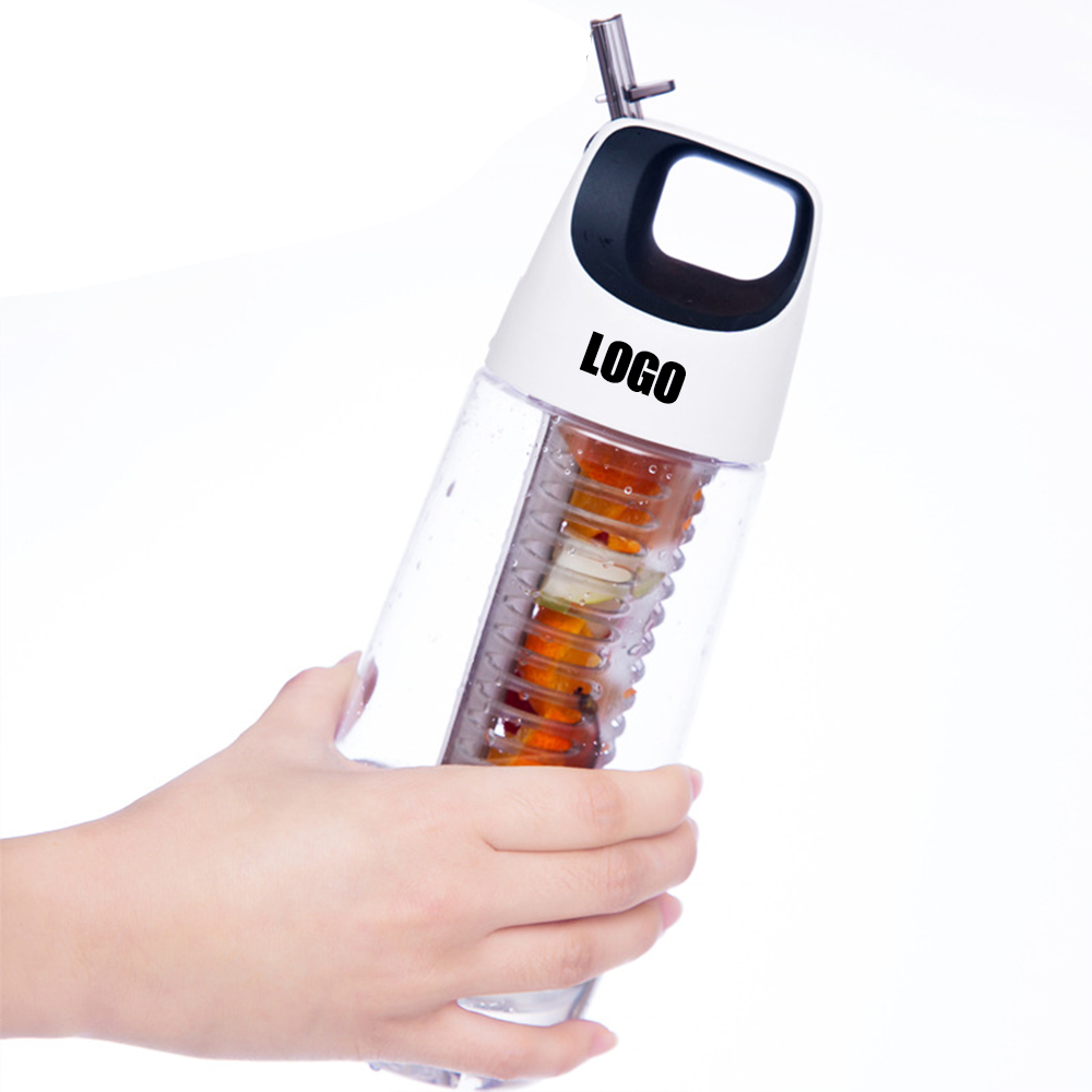 Fruit Water Bottle With Straw 1