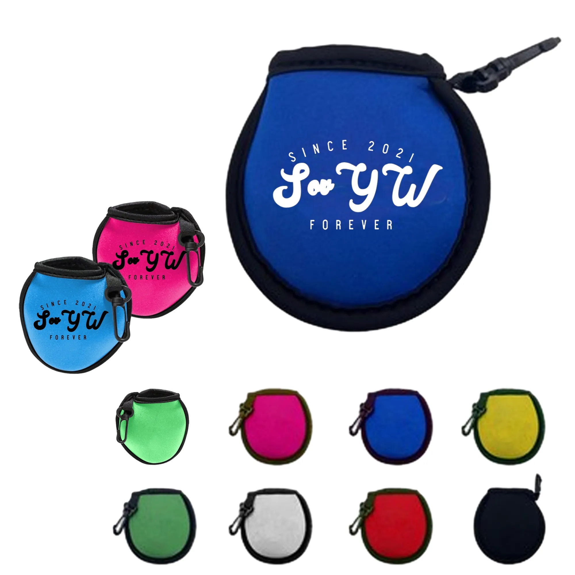 Portable Golf Ball Cleaner Pouch Washer Pocket Bag 1