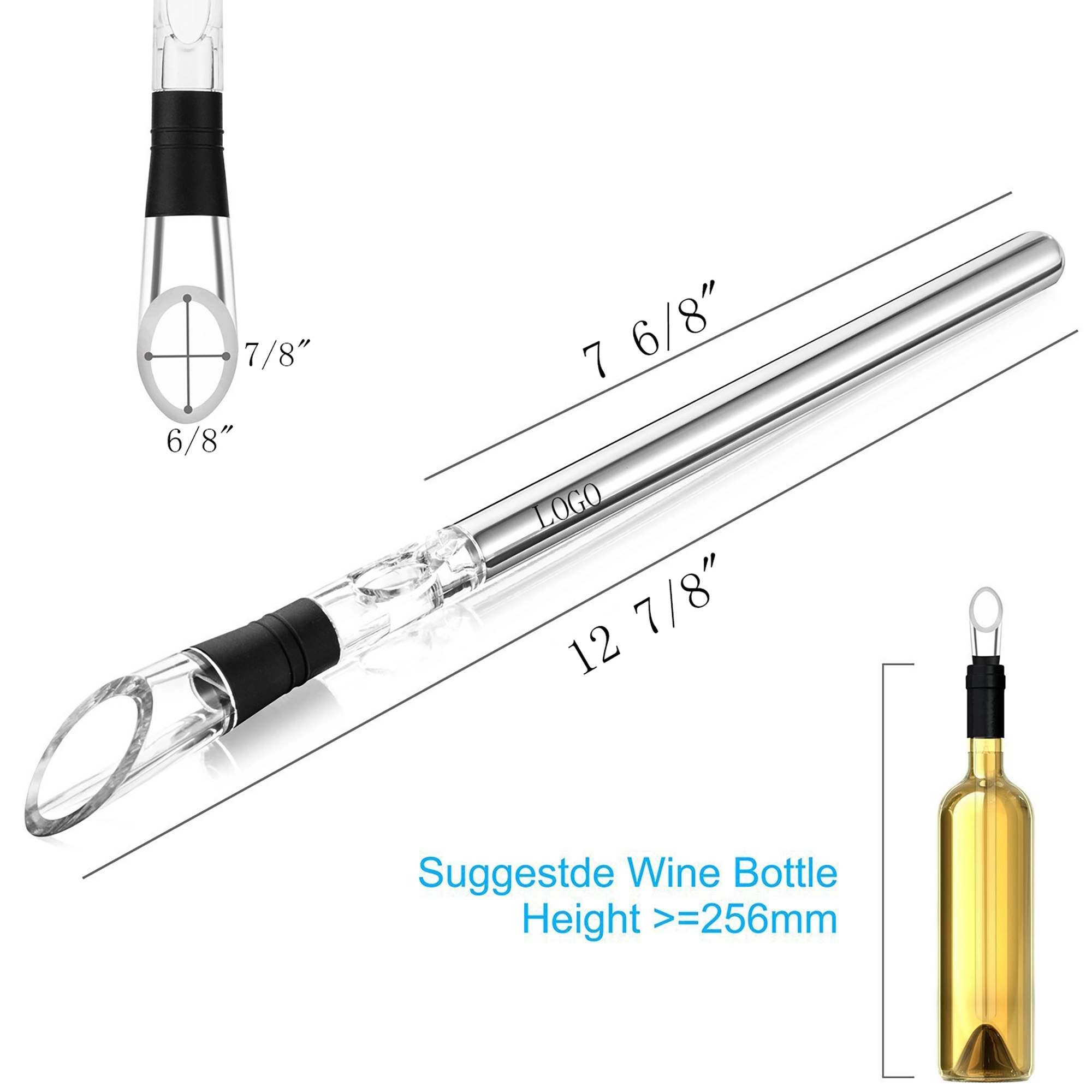 MOQ 50pcs 3-in-1 ice Iced Wine&Beer Chiller stick 5
