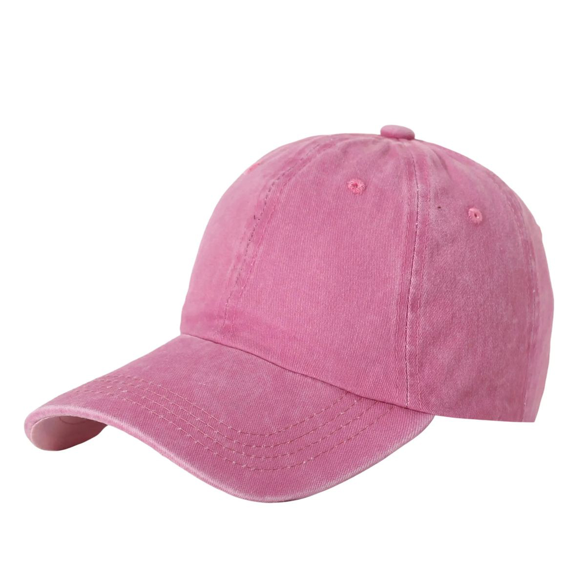Adjustable Washed Cotton Cap with Curved Visor 14