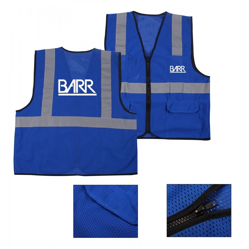 High Visibility Work Vest With 4 Pockets 2