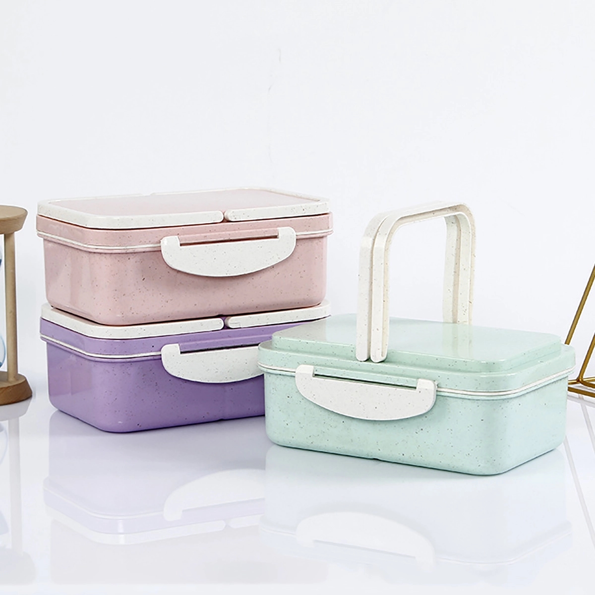 Bento Lunch Box With Spoon & Fork 5