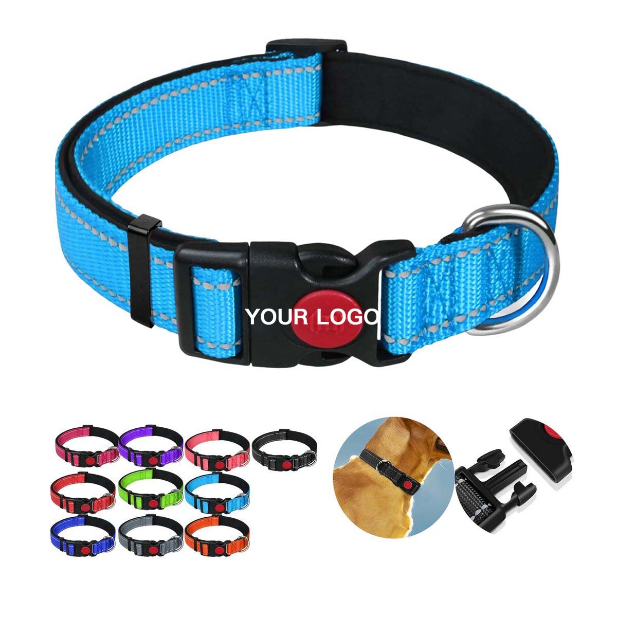 Comfortable Reflective Collar for Small and Large Dogs 3