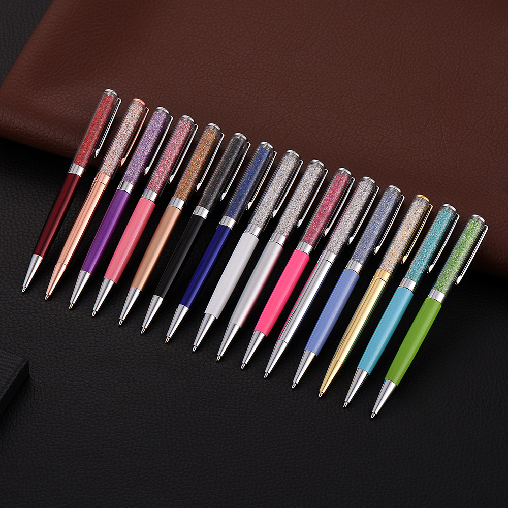2-Piece Office Gift Set Crystal Ballpoint Pen and Card Case 3