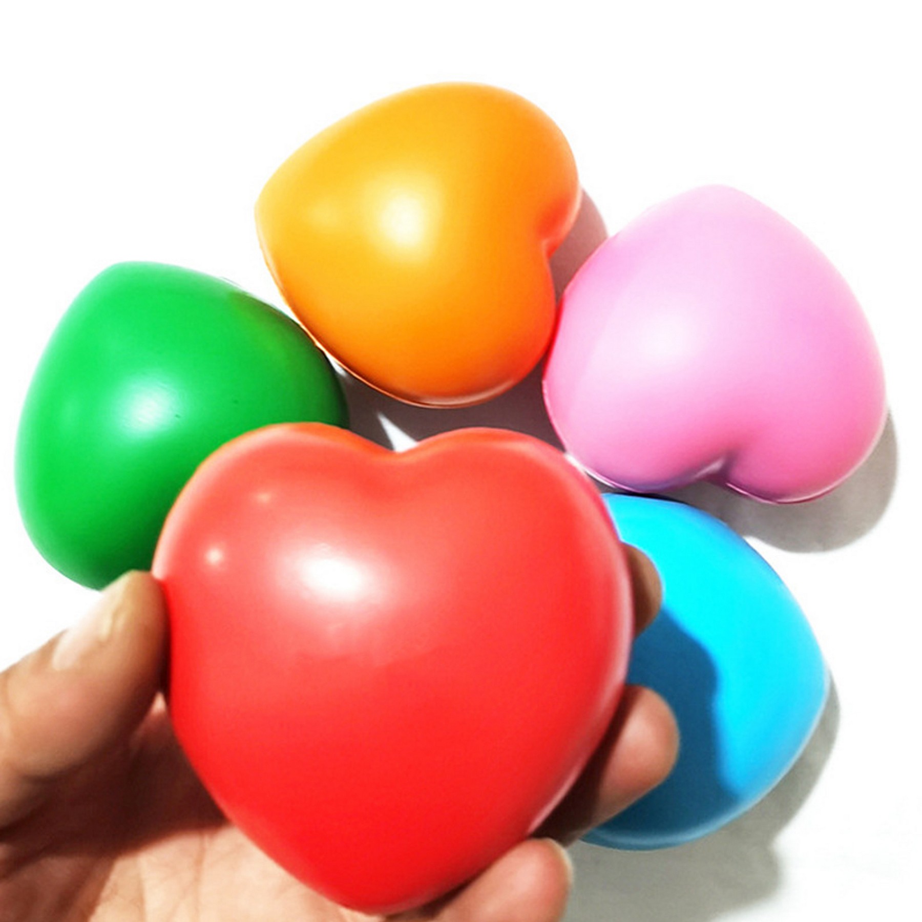 Pu Foam Heart-Shaped Elastic Ball 3