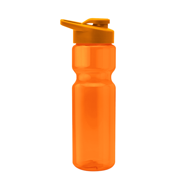 Tandem 28oz Recycled Transparent Bike Bottle w/Drink-thru Lid 56