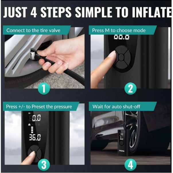 Portable Electric Tire Inflator 3