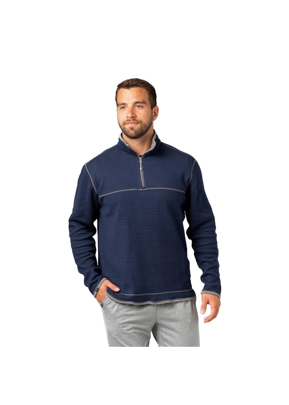 Storm Creek Men's Maverick Waffle Knit Quarter Zip 24