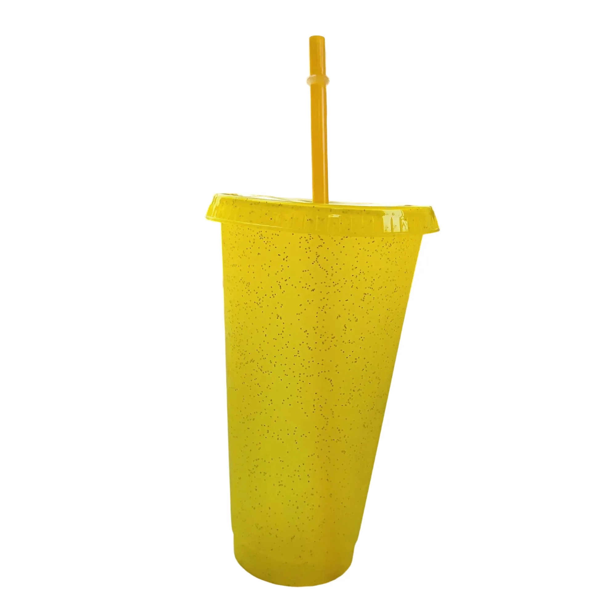 24 Oz Sparkle Plastic Straw Cup 3