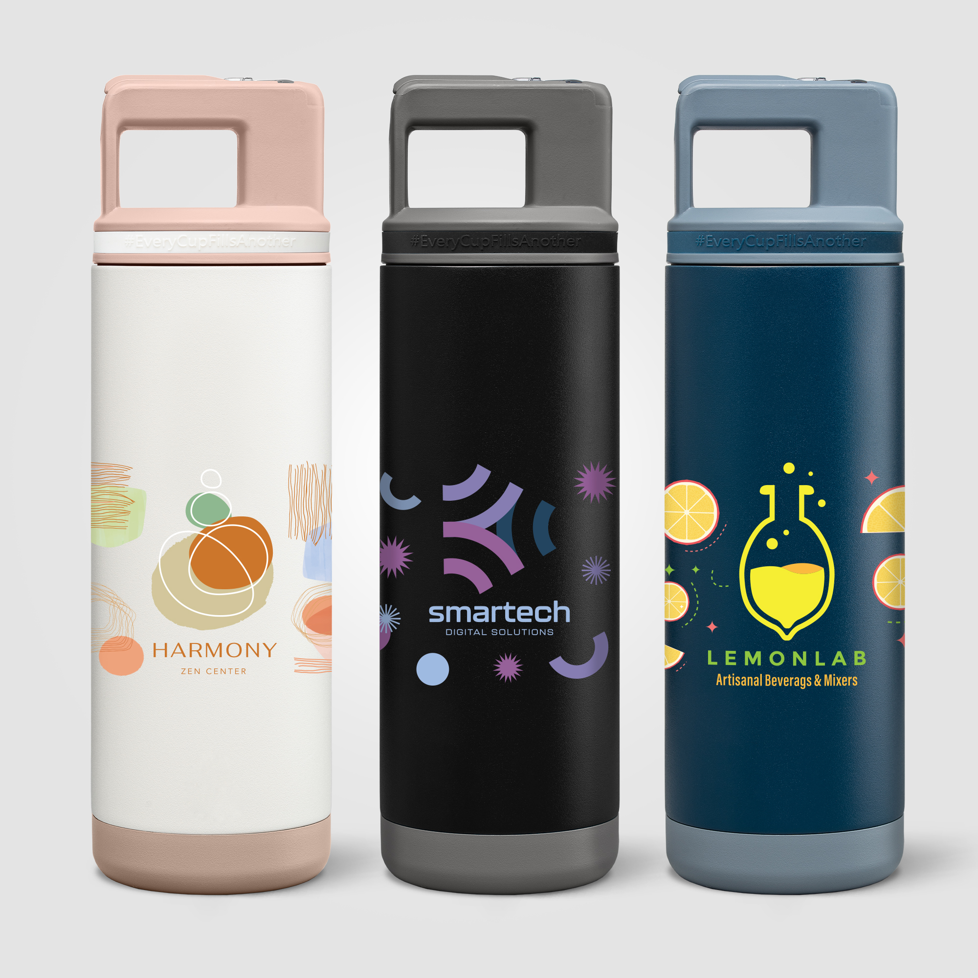 Grosche Alpine Stainless Steel Removable Straw Flip n' Sip Bottle - 20oz 9