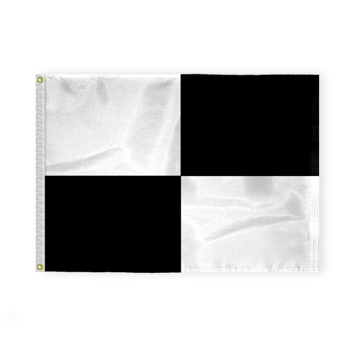 2.5'x3.3' Nylon Black and White Beach Safety Flag (Printed) 1