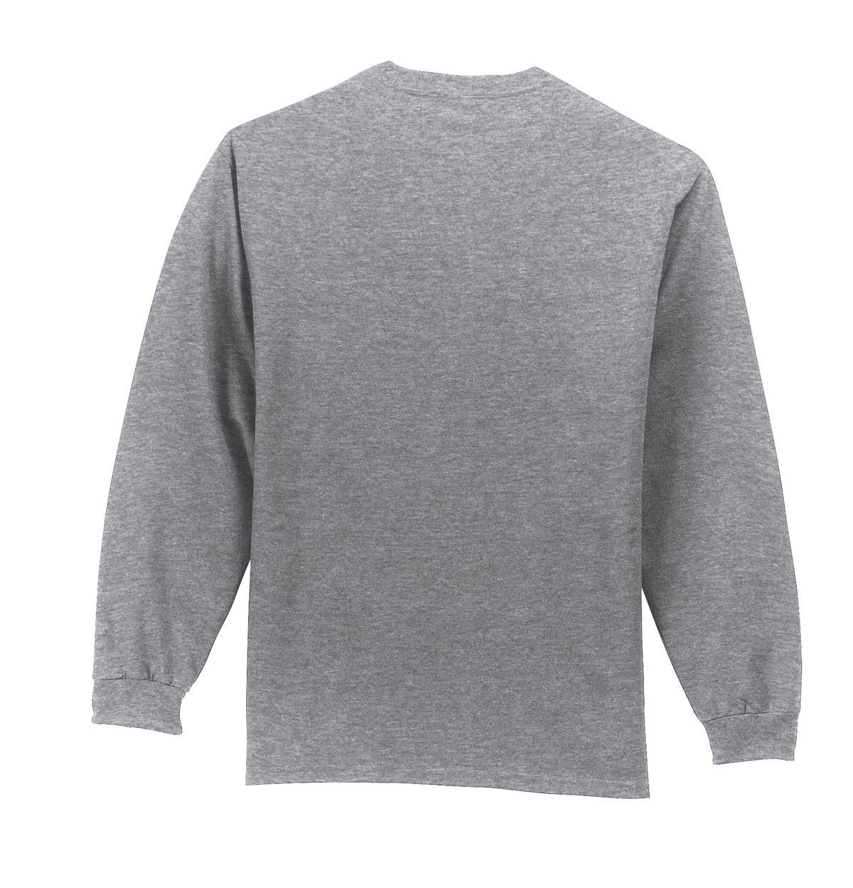 Port & Co Long Sleeve Essential Pocket Tee. PC61LSP 72