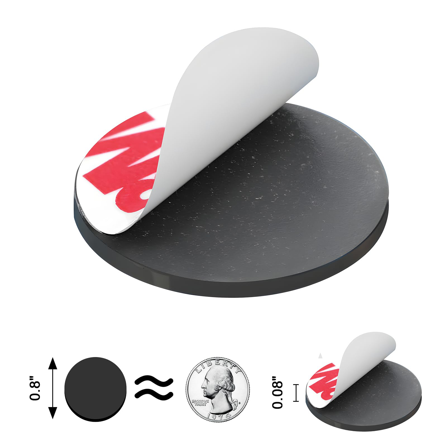 Round Fridge Magnet Sheet 6