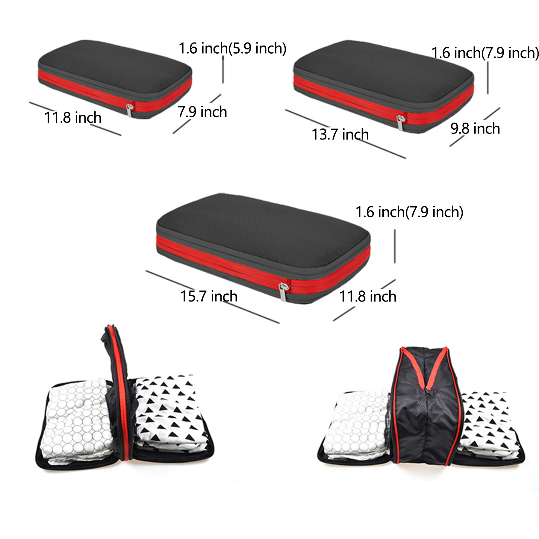 Luggage Organizers for Travel Accessories with Shoe Bag 10