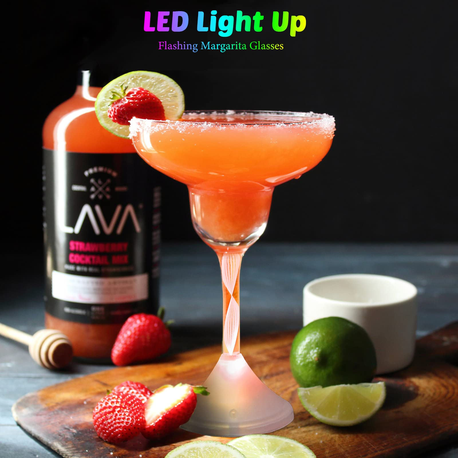 6 Oz. Lighted Led Margarita Glass 5
