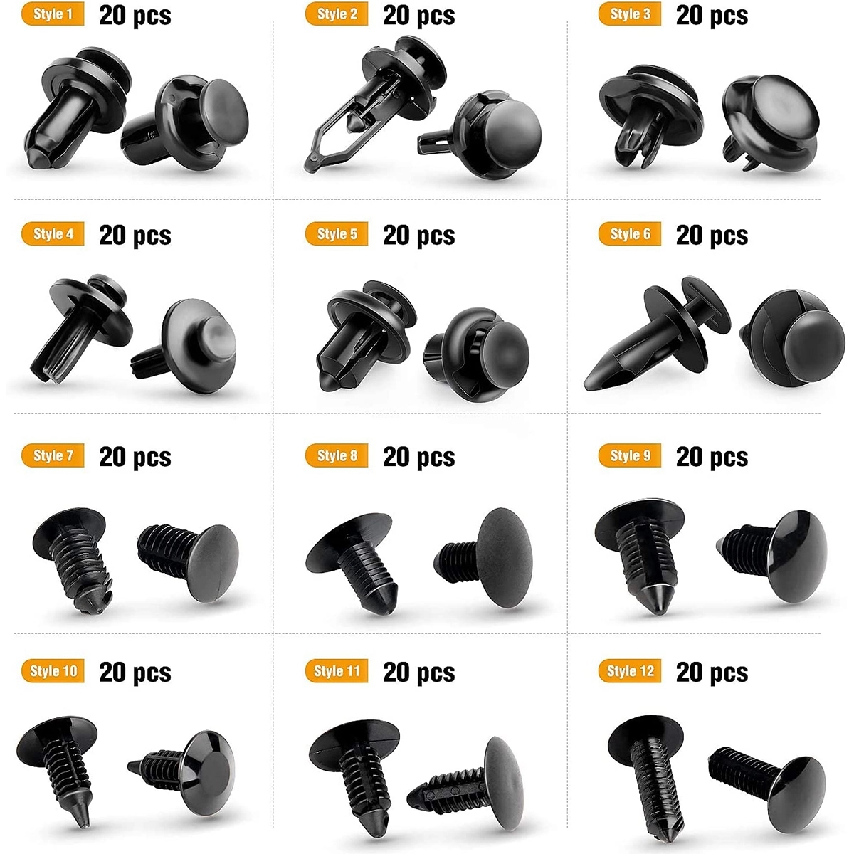 240Pcs Auto Push Pin Rivets Set 2