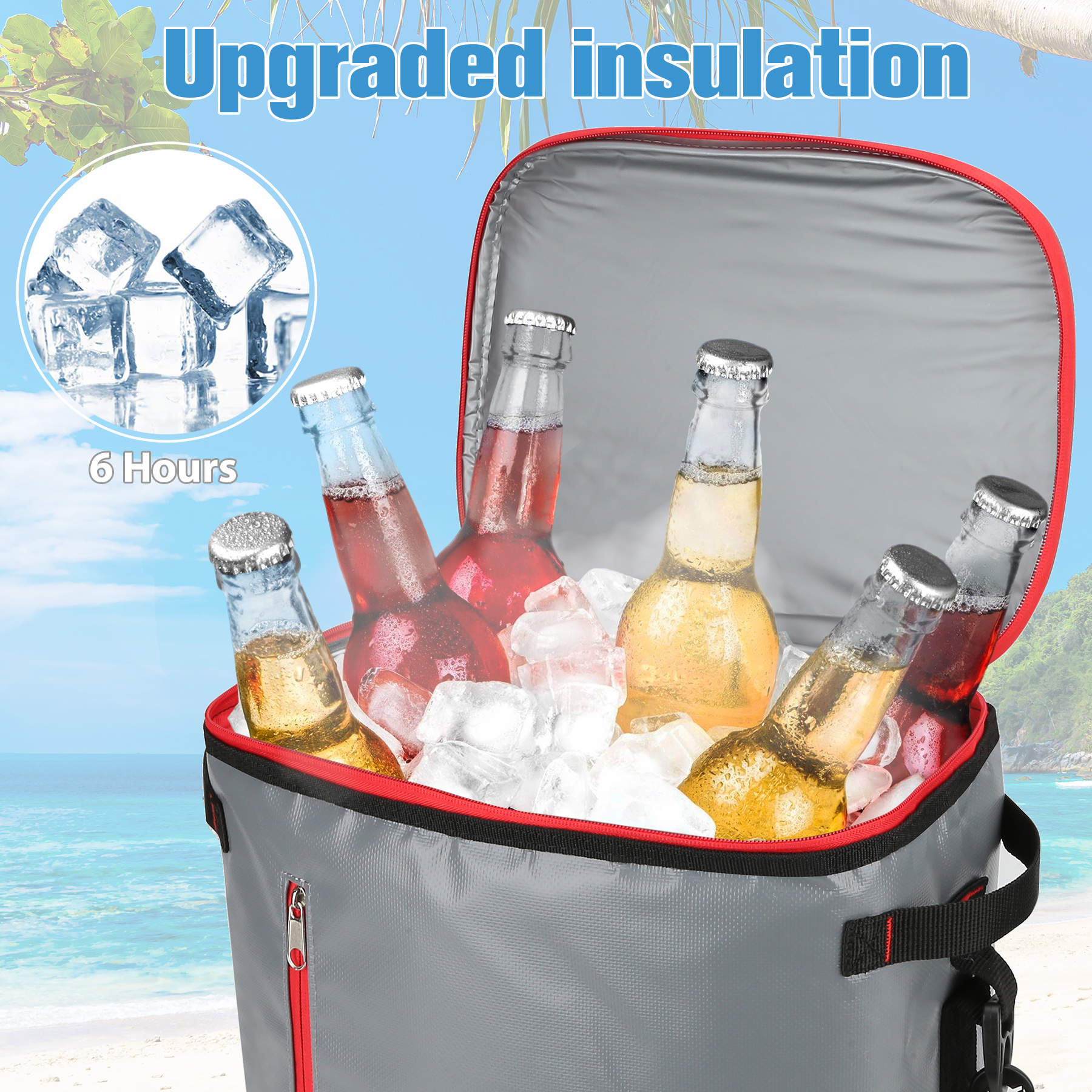 24 Can Waterproof Insulated Soft Sided Cooler 3