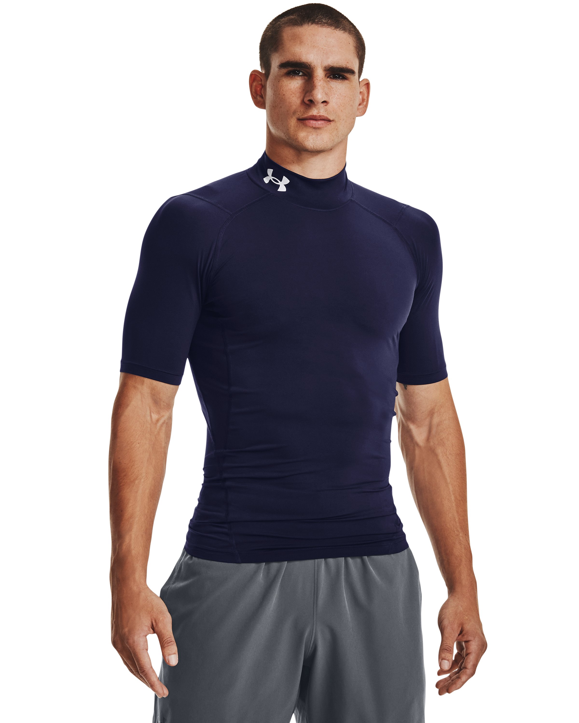 HeatGear Compression Men's Mock Short Sleeve 2