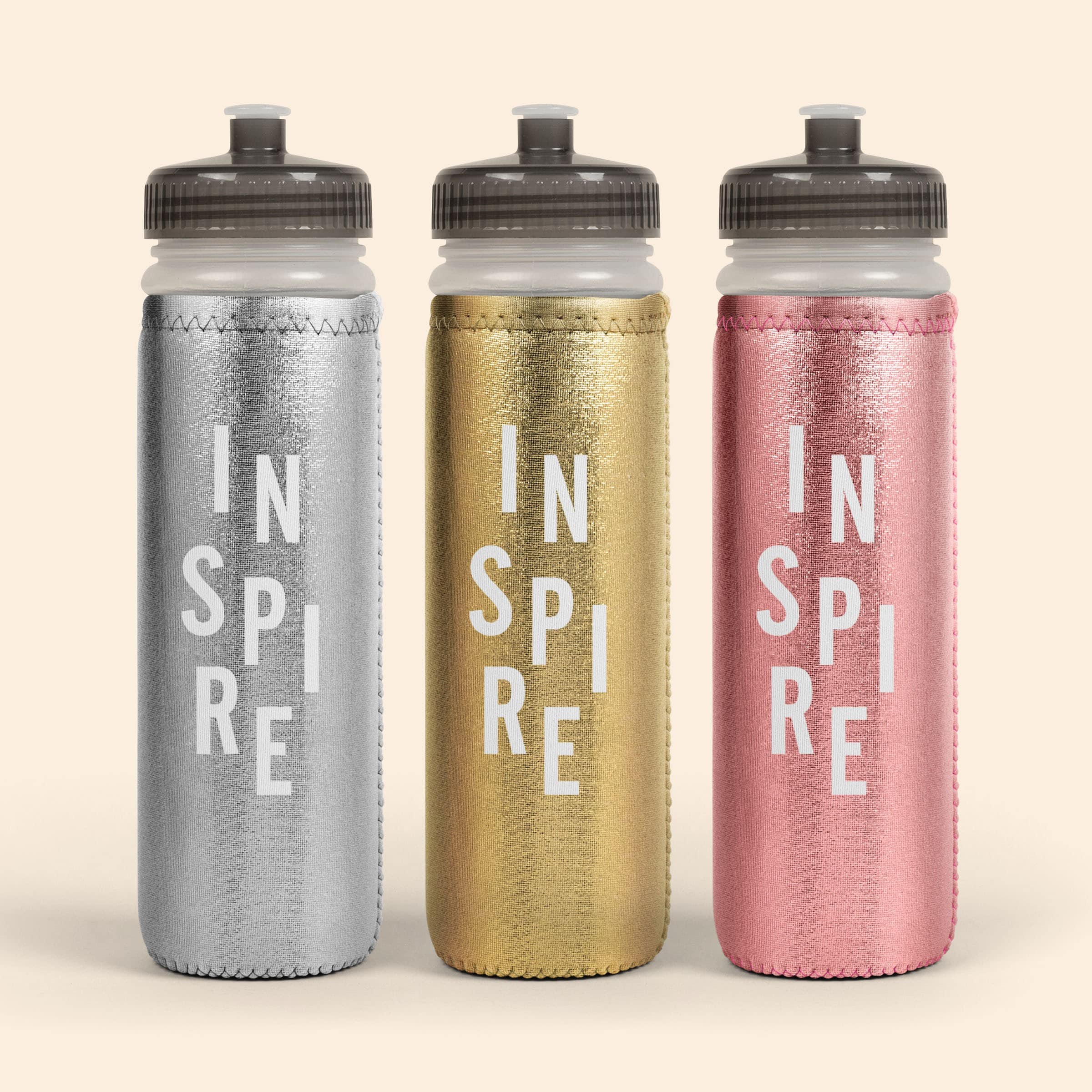 VAN METRO SPORT BOTTLE-PUSH PULL CAP - METALLIC NEOPRENE