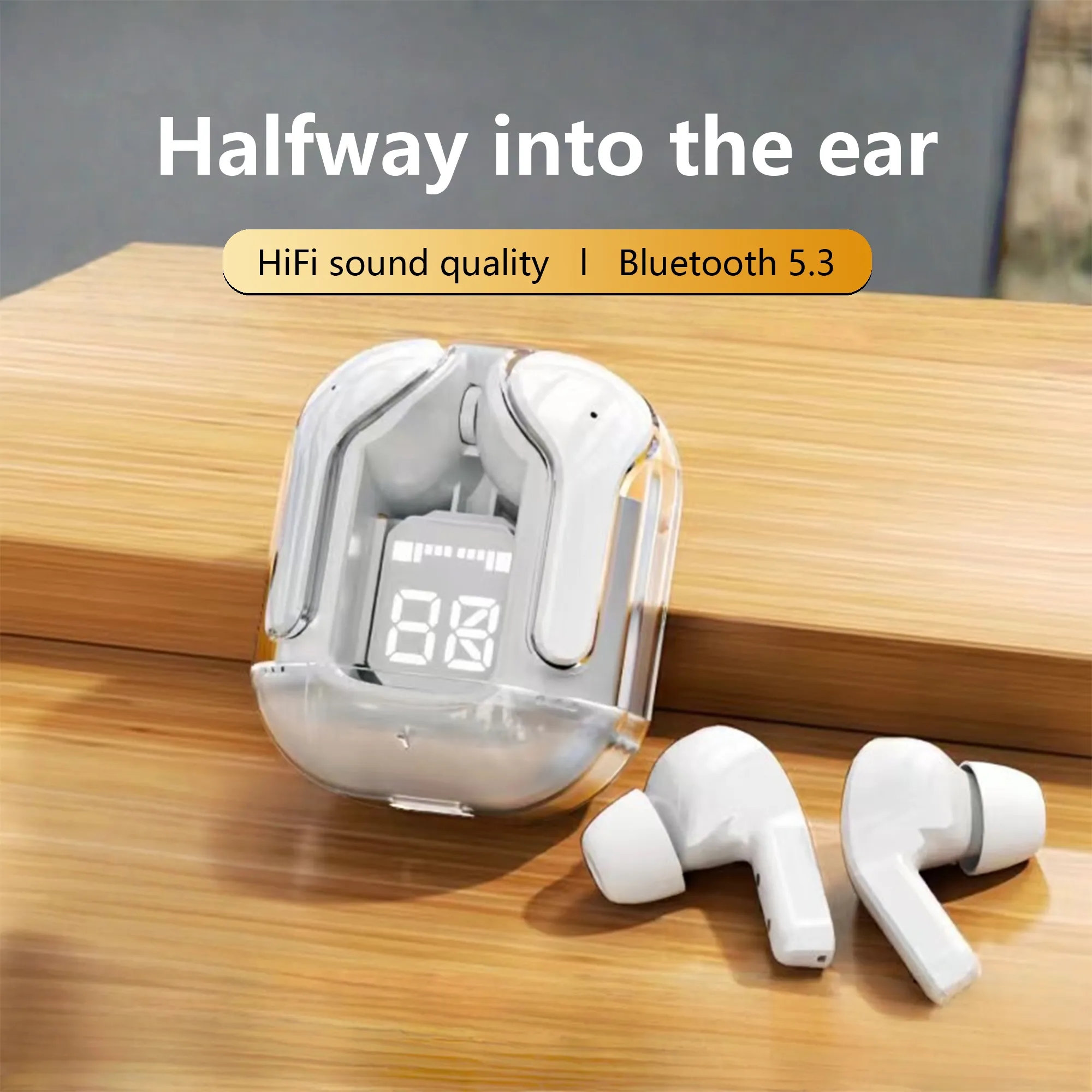 Noise Cancelling Wireless Earbuds With Battery Indicator 3