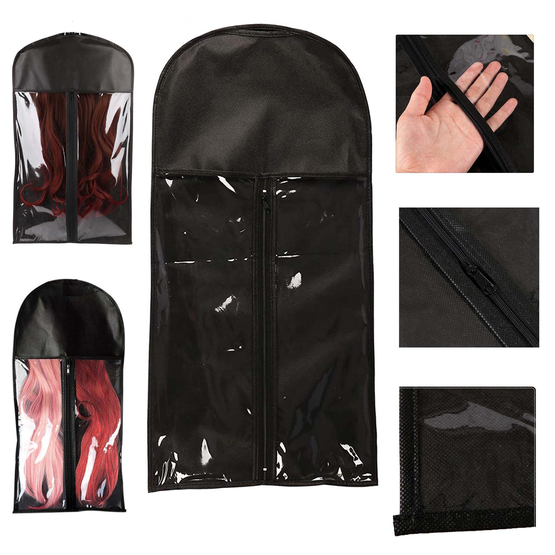 DustproofWig Storage Bag Antidust Clothes Bag with Zipper 1