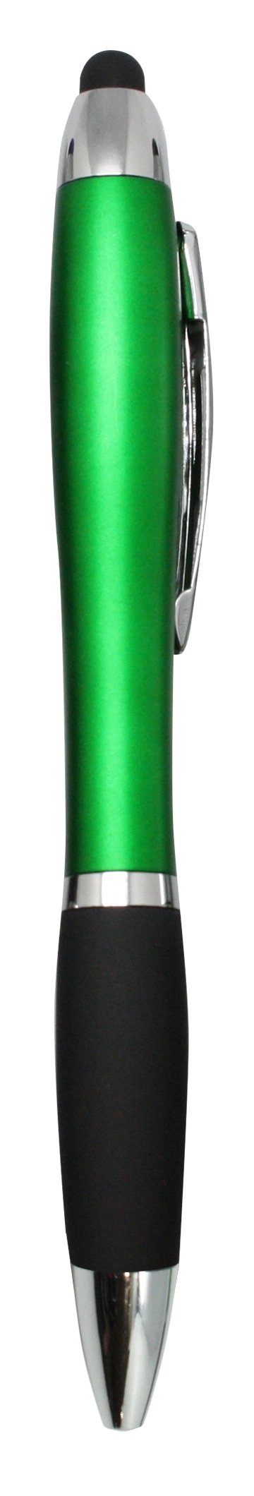 Curvy Plastic Stylus Pen w/Light UP Engraving 6
