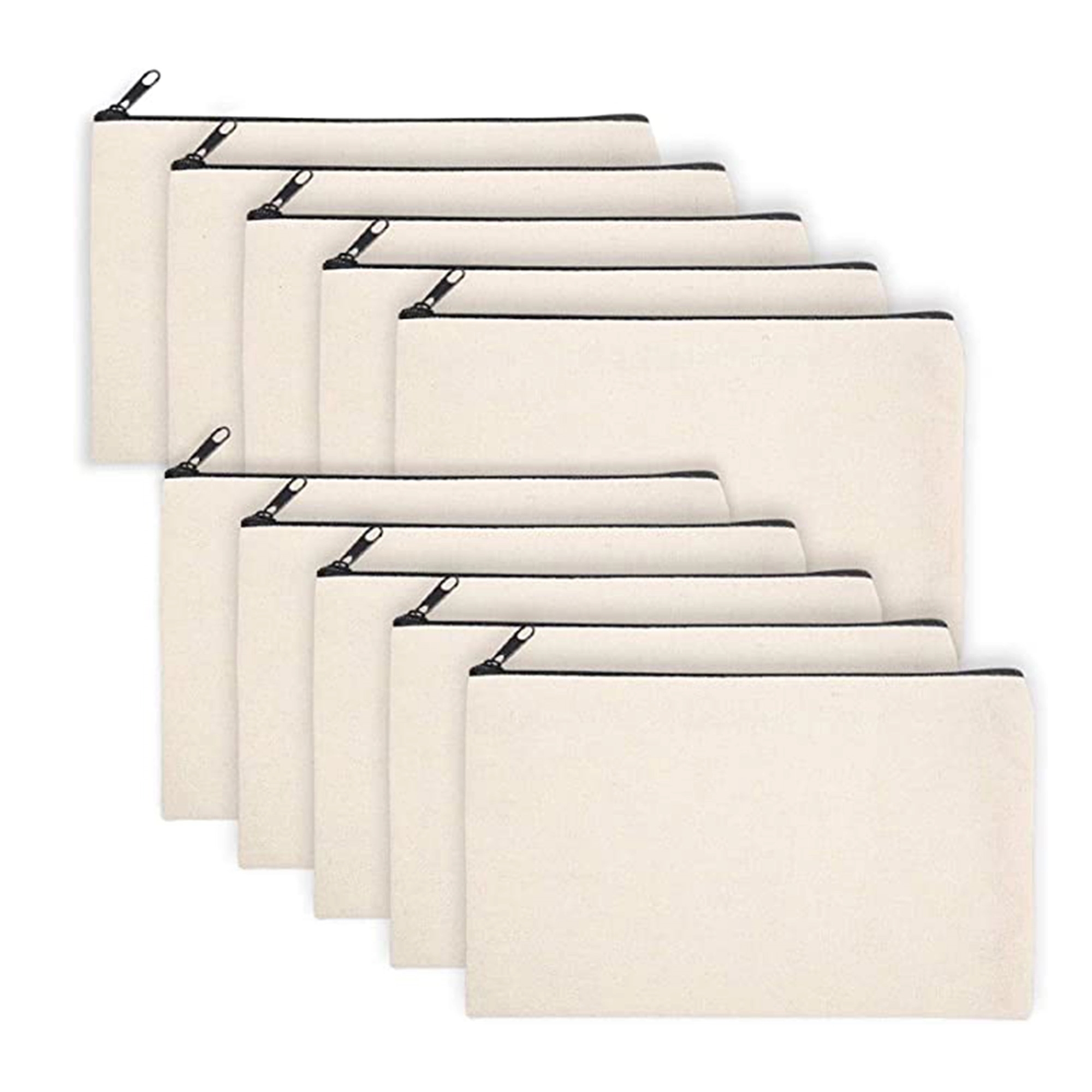 Canvas Pen Case Blank Makeup Bags 3