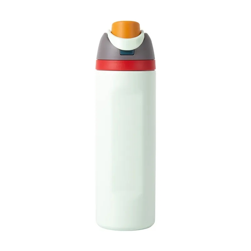 24oz Insulated Stainless Steel Water Bottle with Straw, custom water bottle with logo imprint 5
