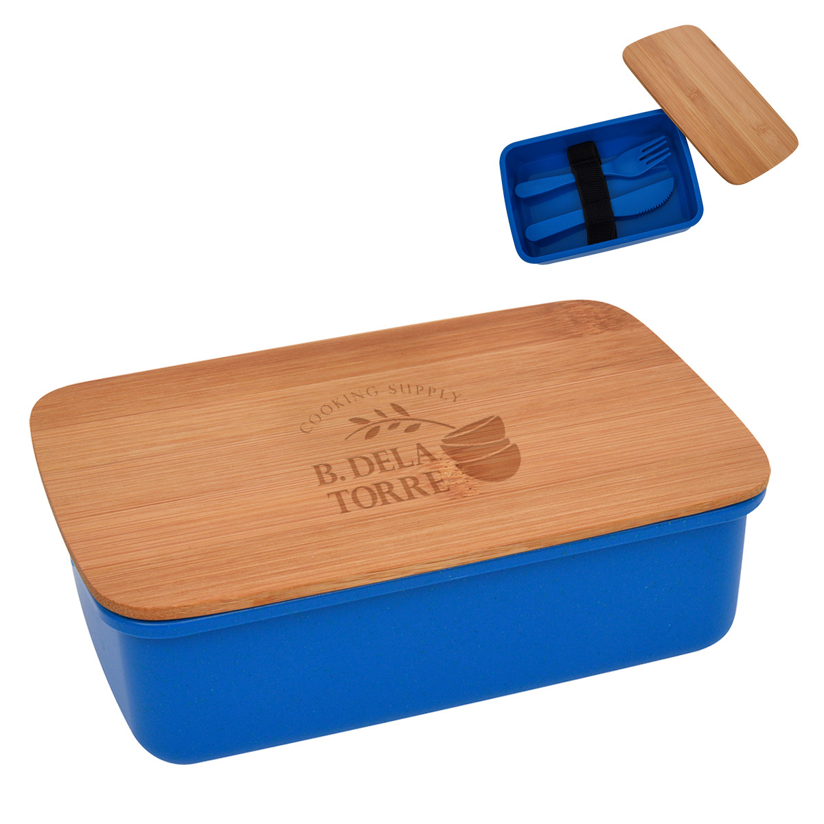 Wheat Lunch Set With Bamboo Lid 7