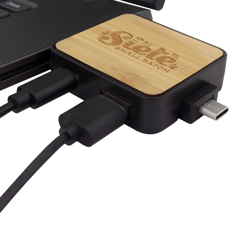 Portable Hub with Type-C Recycled ABS 14