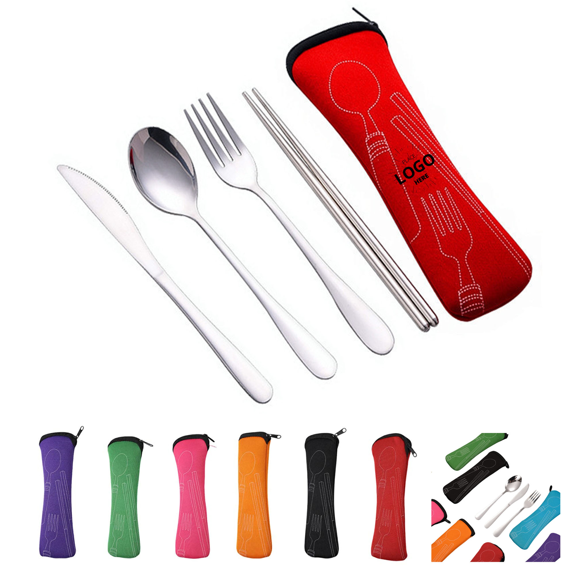 Travel Cutlery Reusable Silverware Set 2