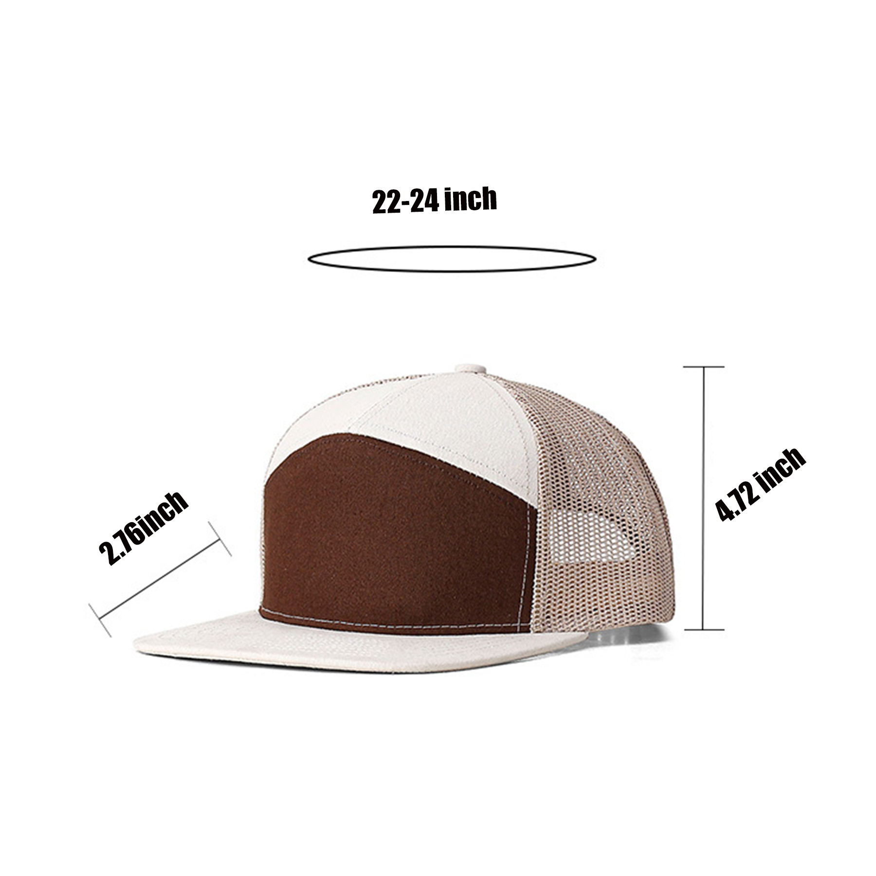 Trucker Hat Stretch Mesh Back Adjustable Snapback Closure 3