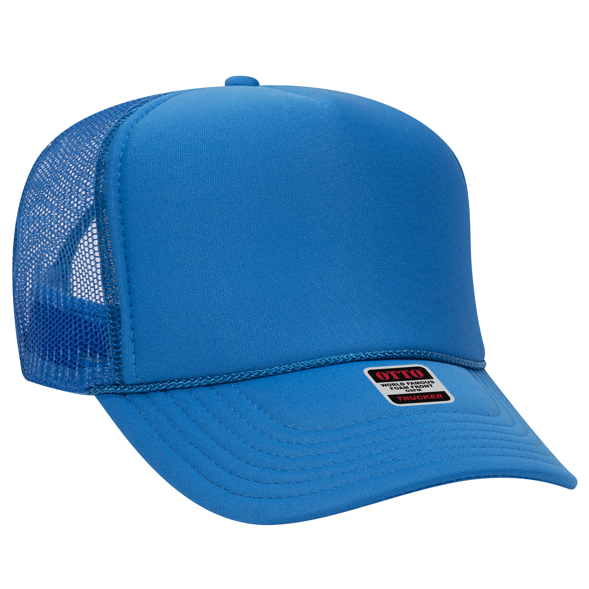 OTTO CAP® 5 Panel High Crown Mesh Back Trucker Hat 214