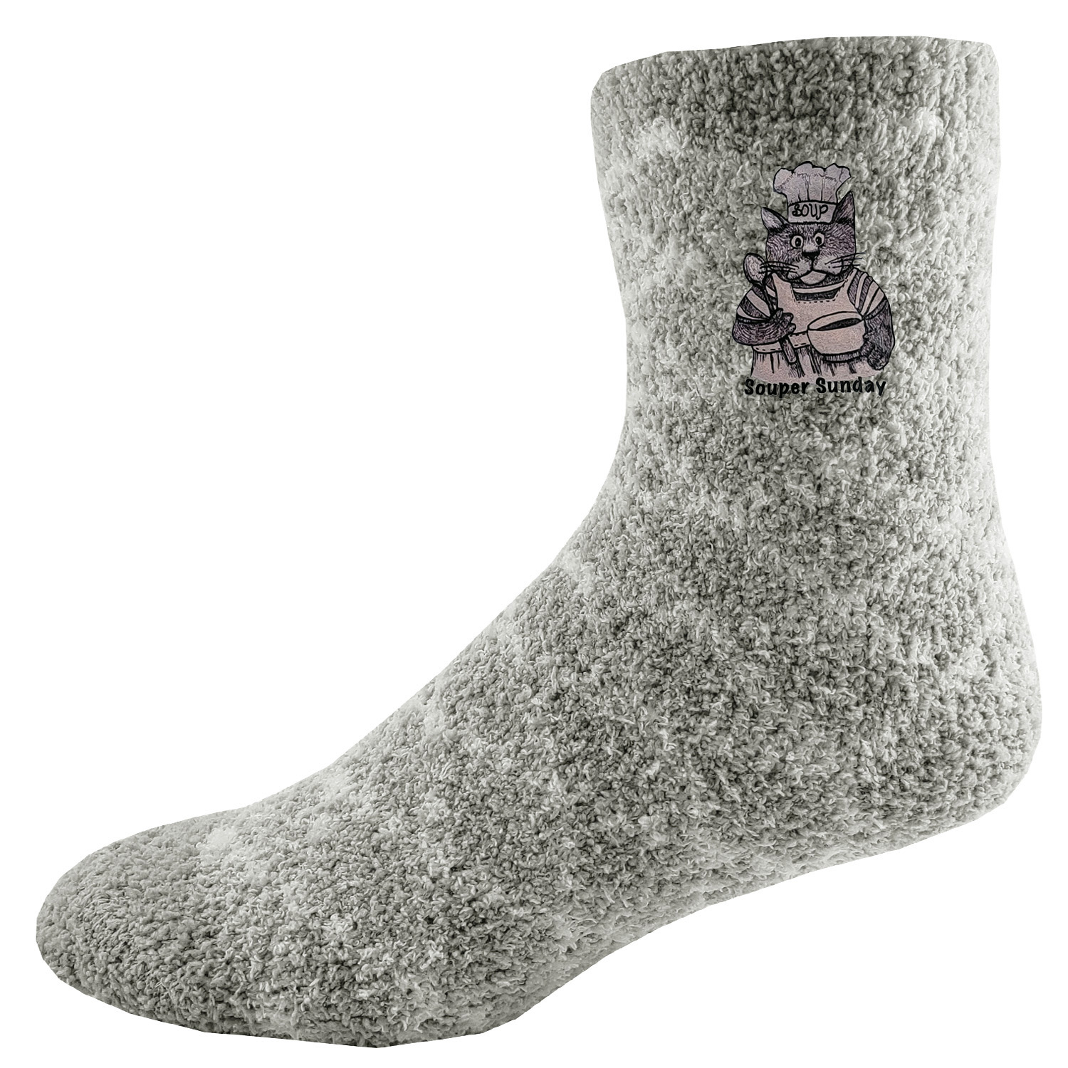 Fashion Fuzzy Feet with Oversized DTF