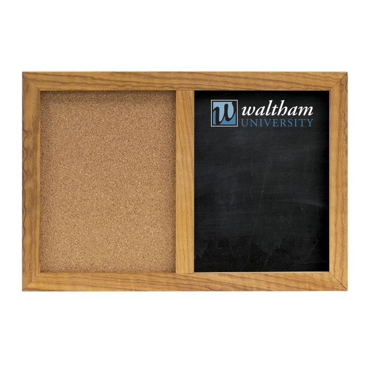 Oak Frame Combination Board 18" x 12"