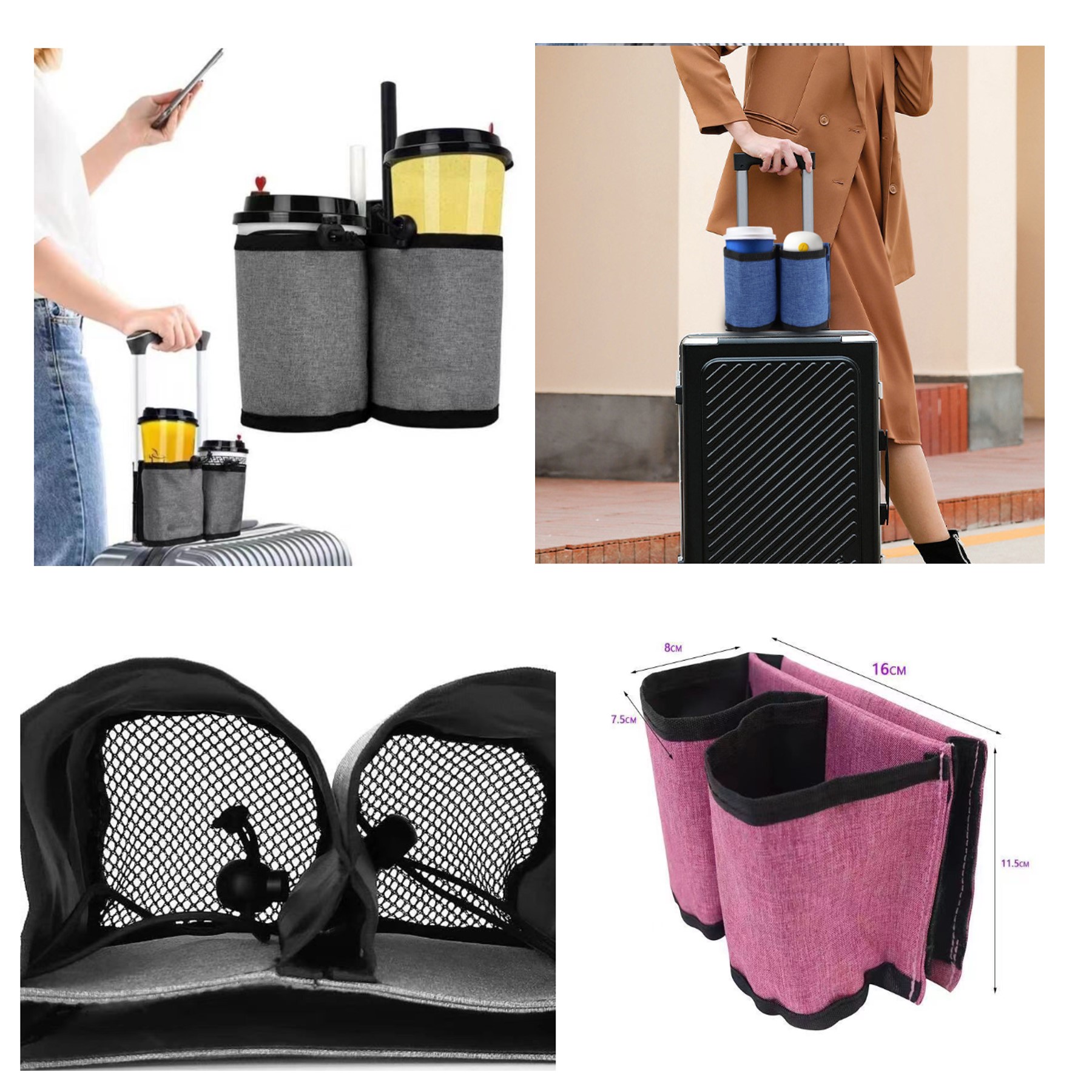 Travel Luggage cup holder 4