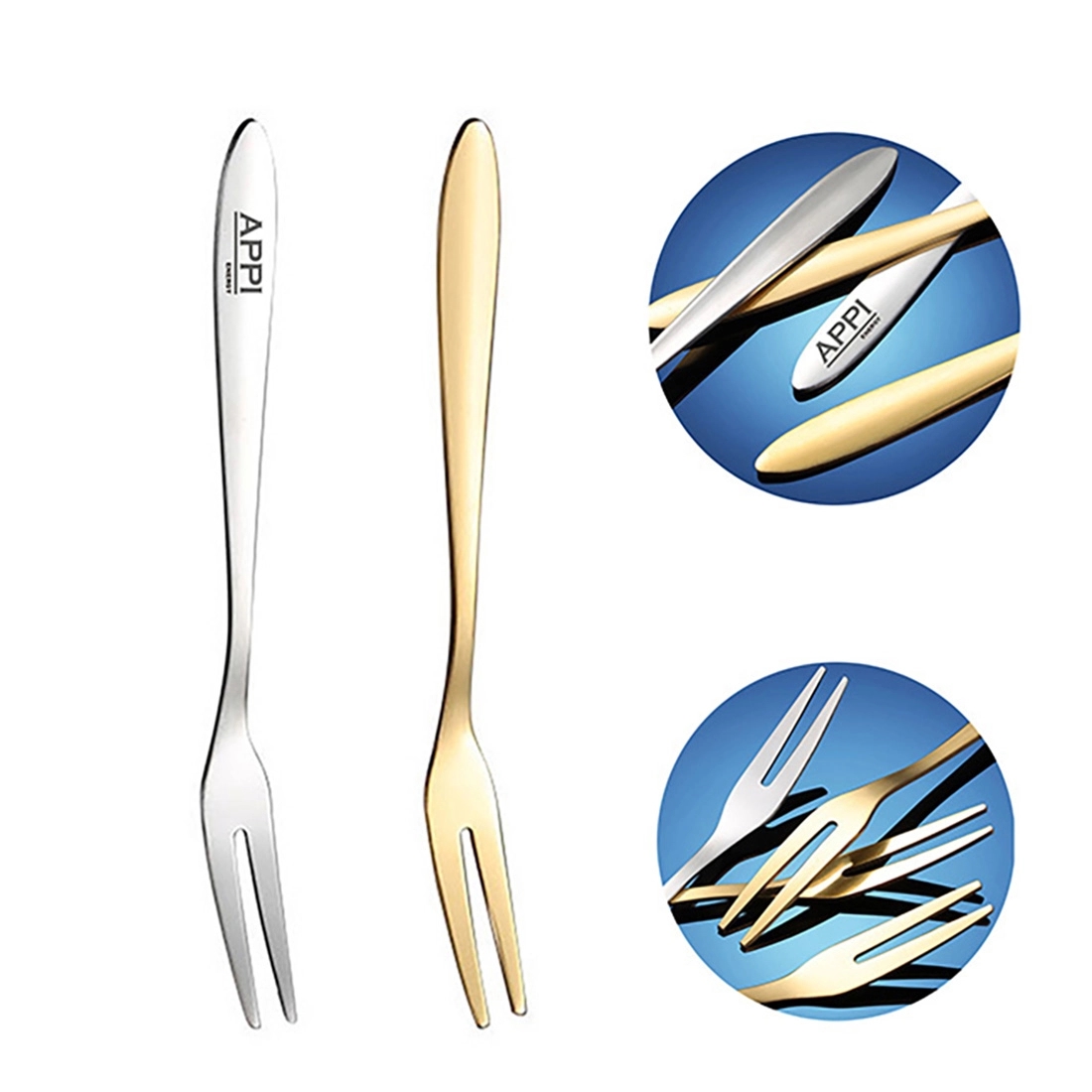 Dessert Appetizer Fork, custom kitchen gadget with logo imprint 2