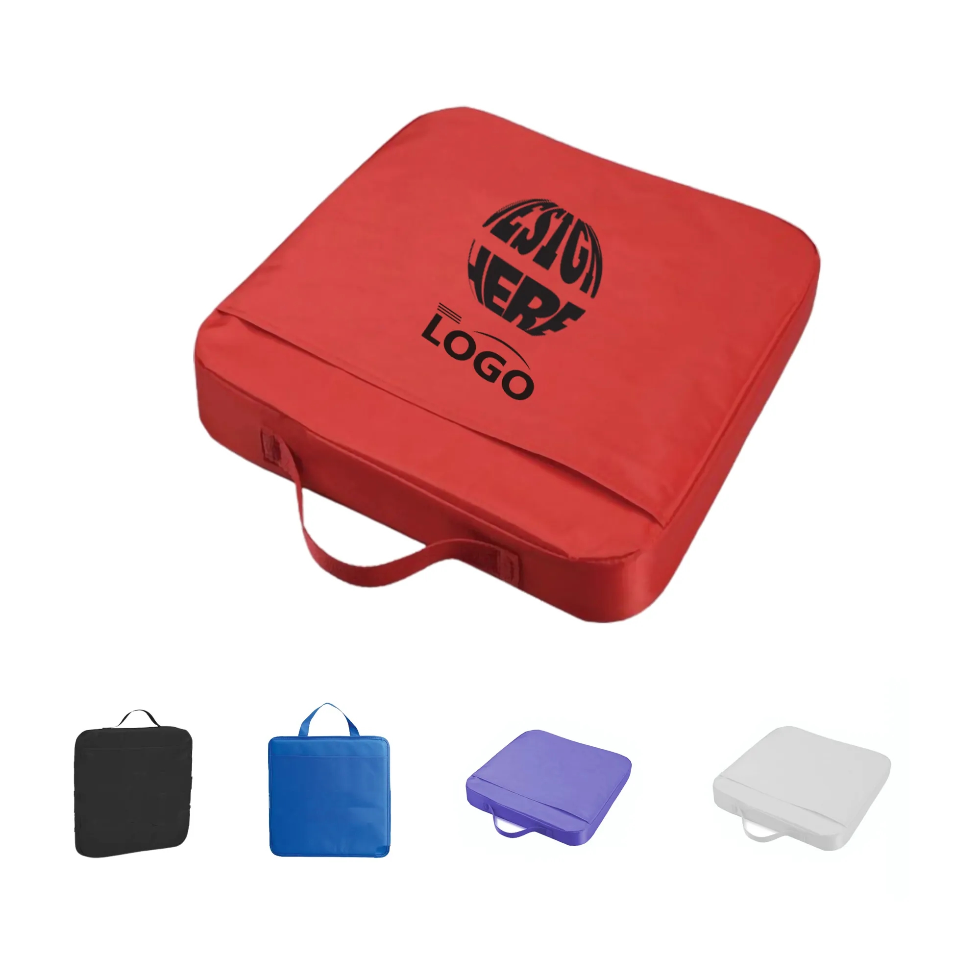 Custom Portable Memory Foam Stadium Seat With Handle MOQ500