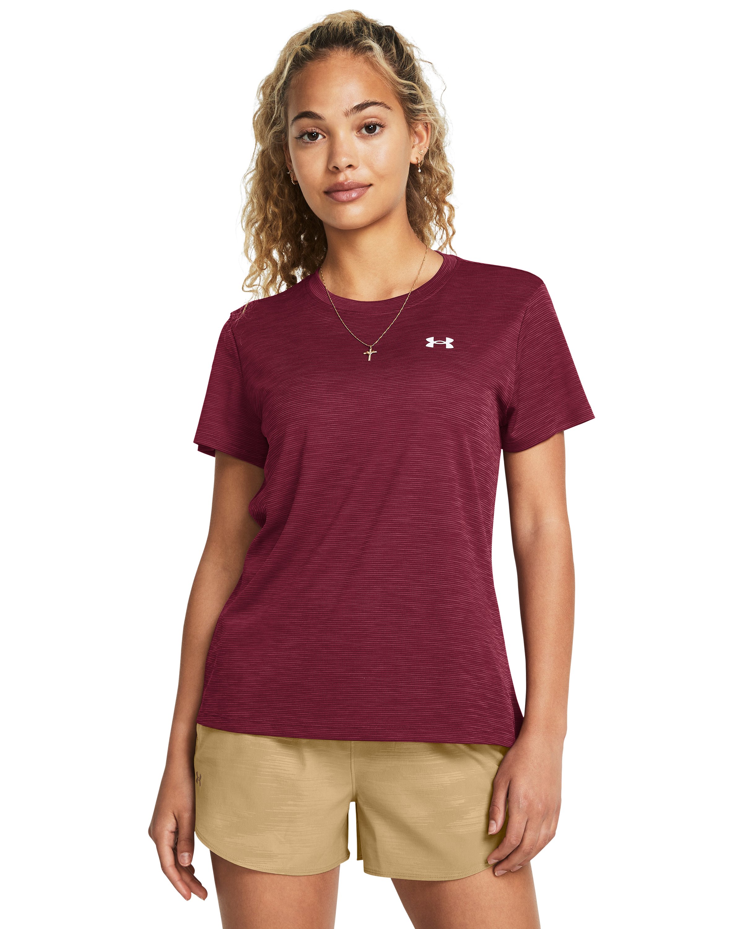 UA Tech Textured Women's Short Sleeve 4