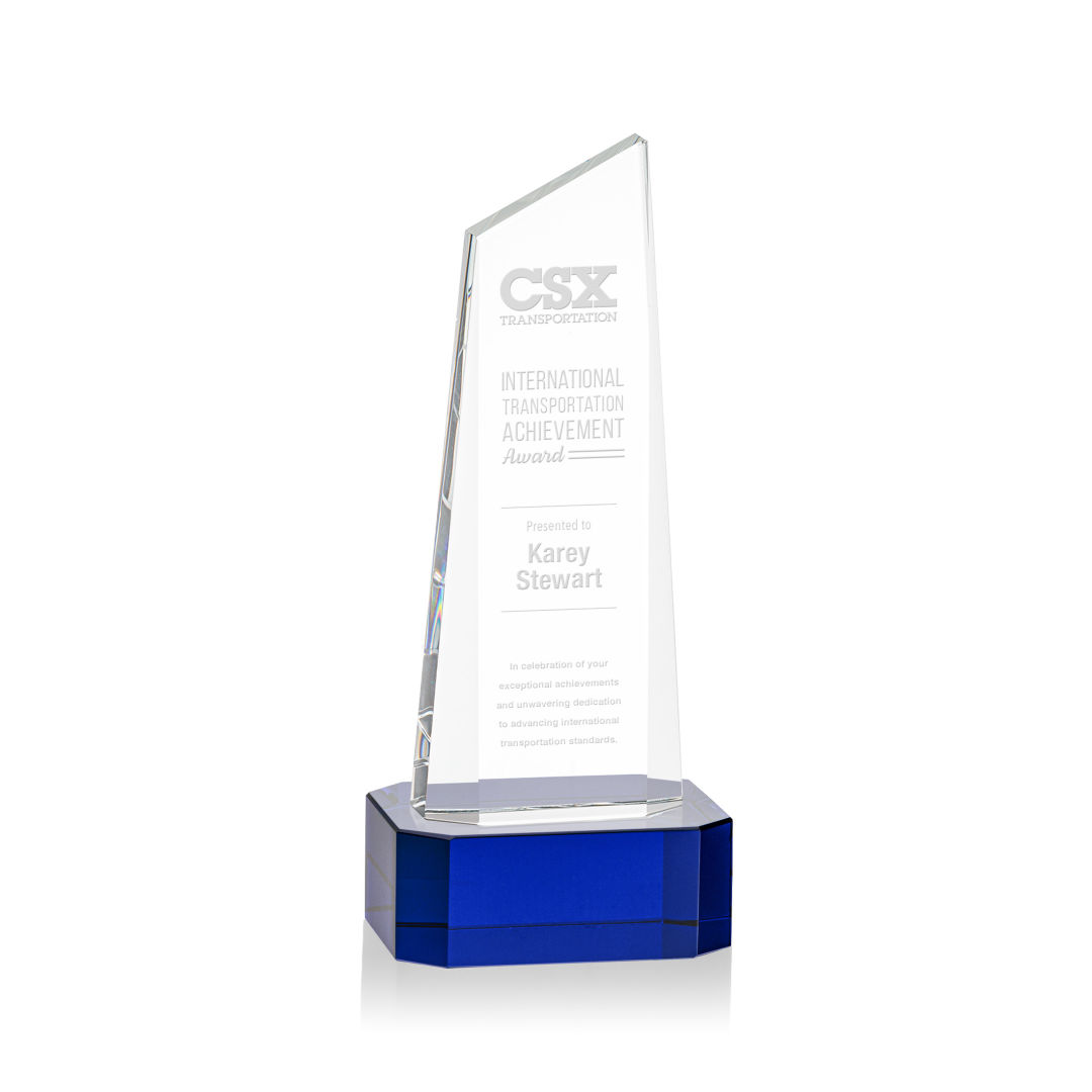 Belmont Tower Award on Padova Base - Blue 17
