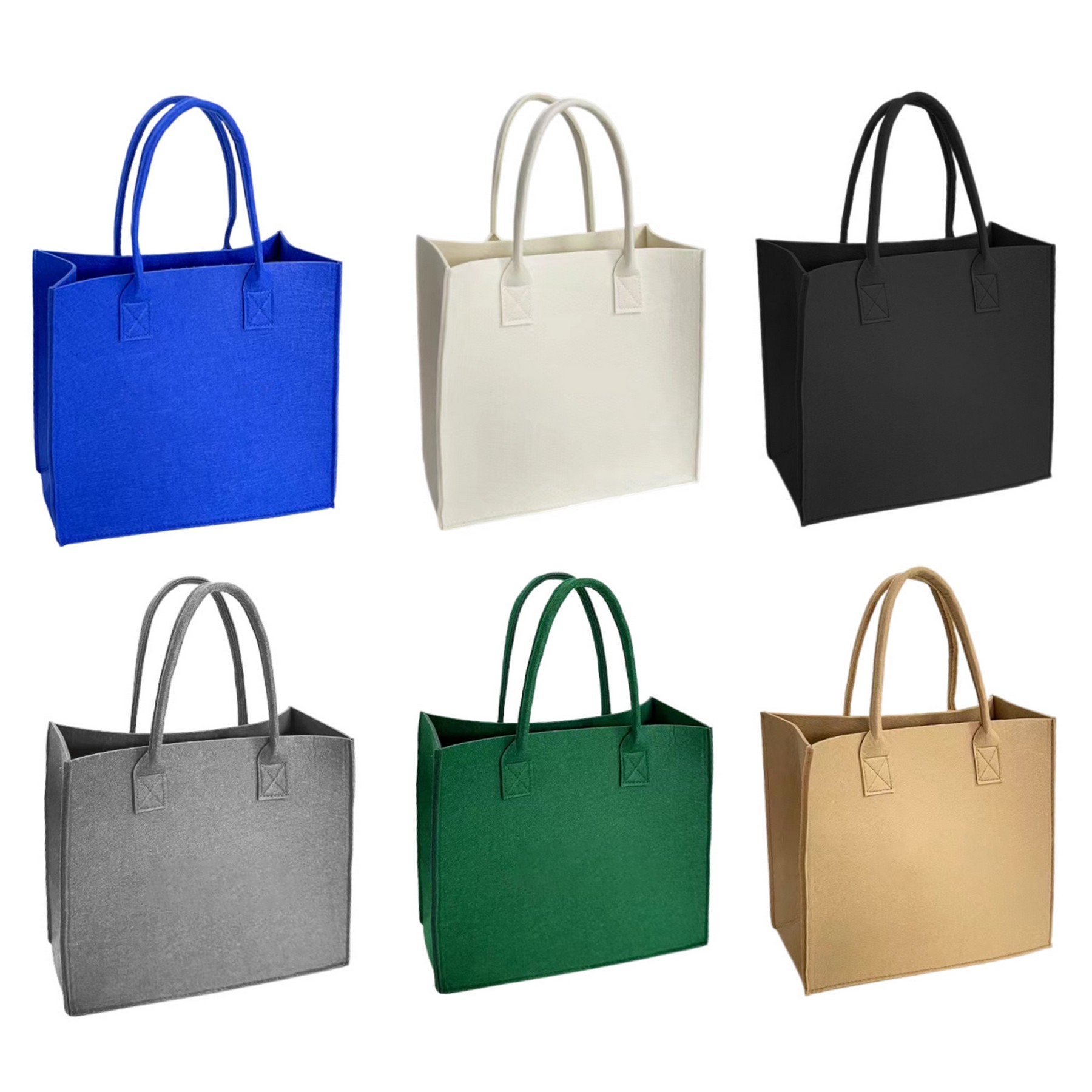 Custom Shopper Soft Felt Tote Bags 6