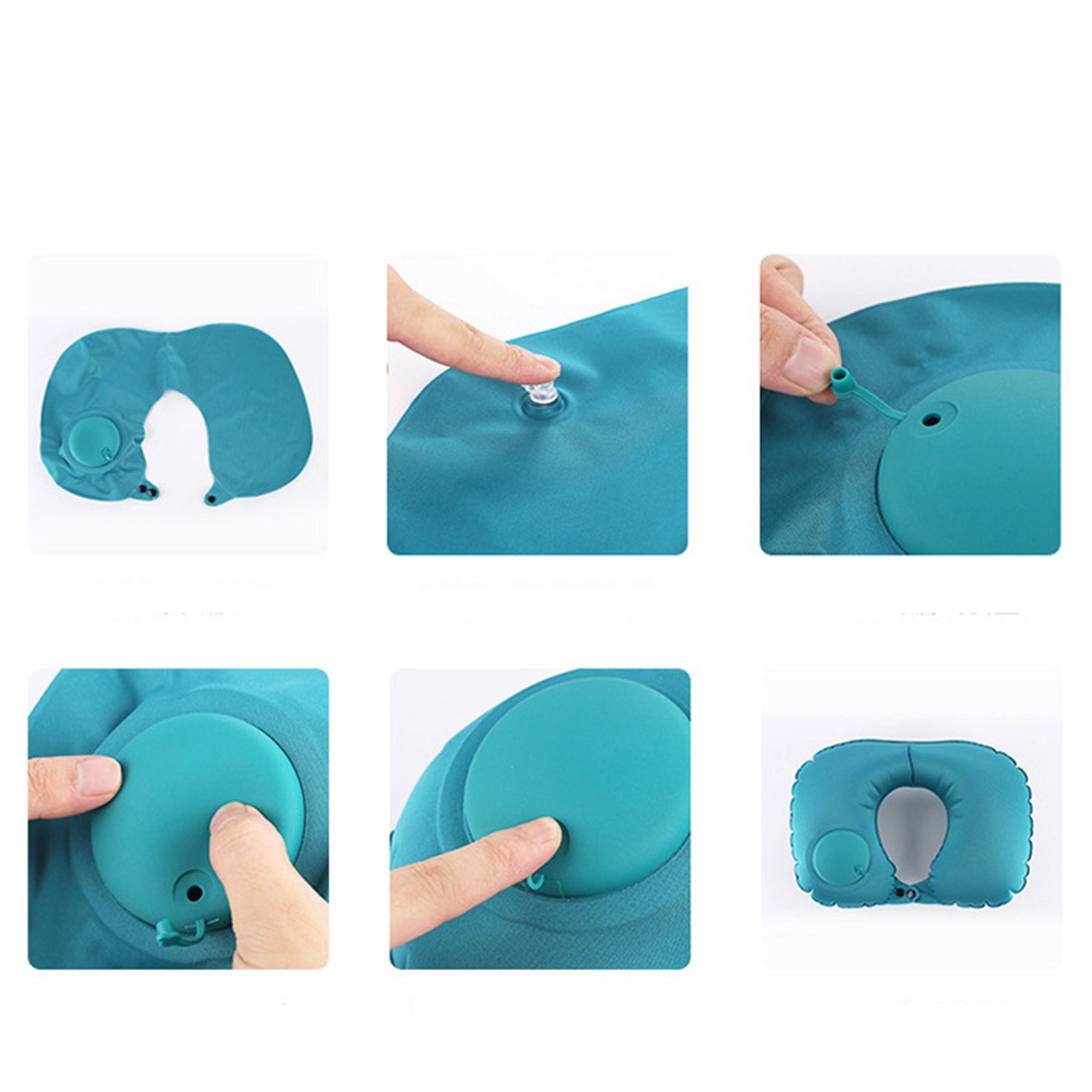 U-Shape Inflatable Neck Travel Pillow 2