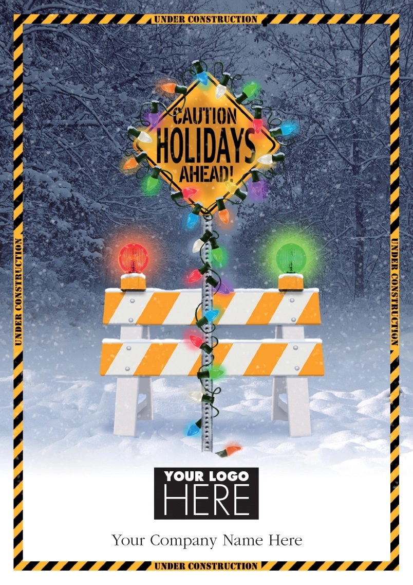 Holiday Zone Contractor & Builder Christmas Logo Cards 1