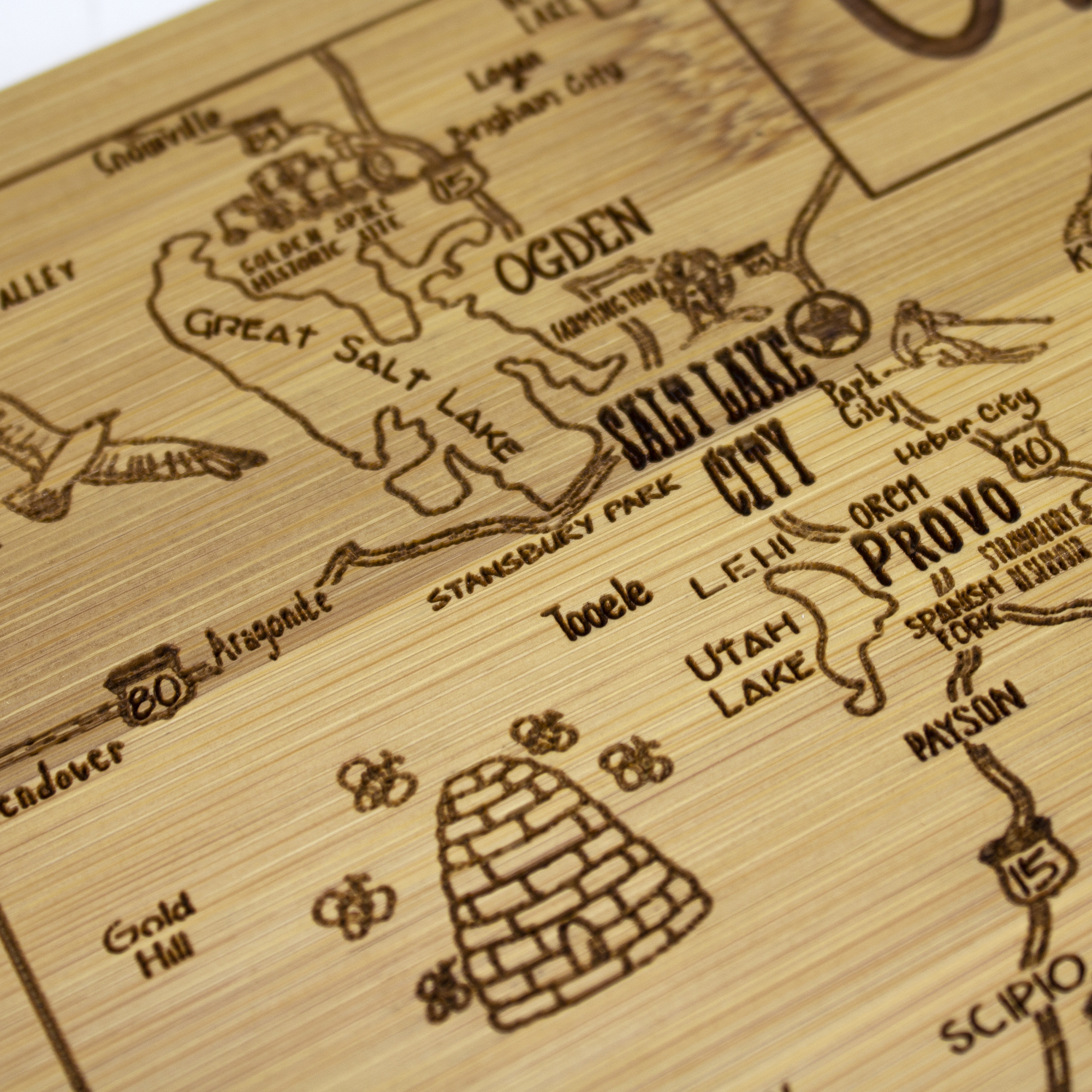 A Slice of Life Utah Serving & Cutting Board 5