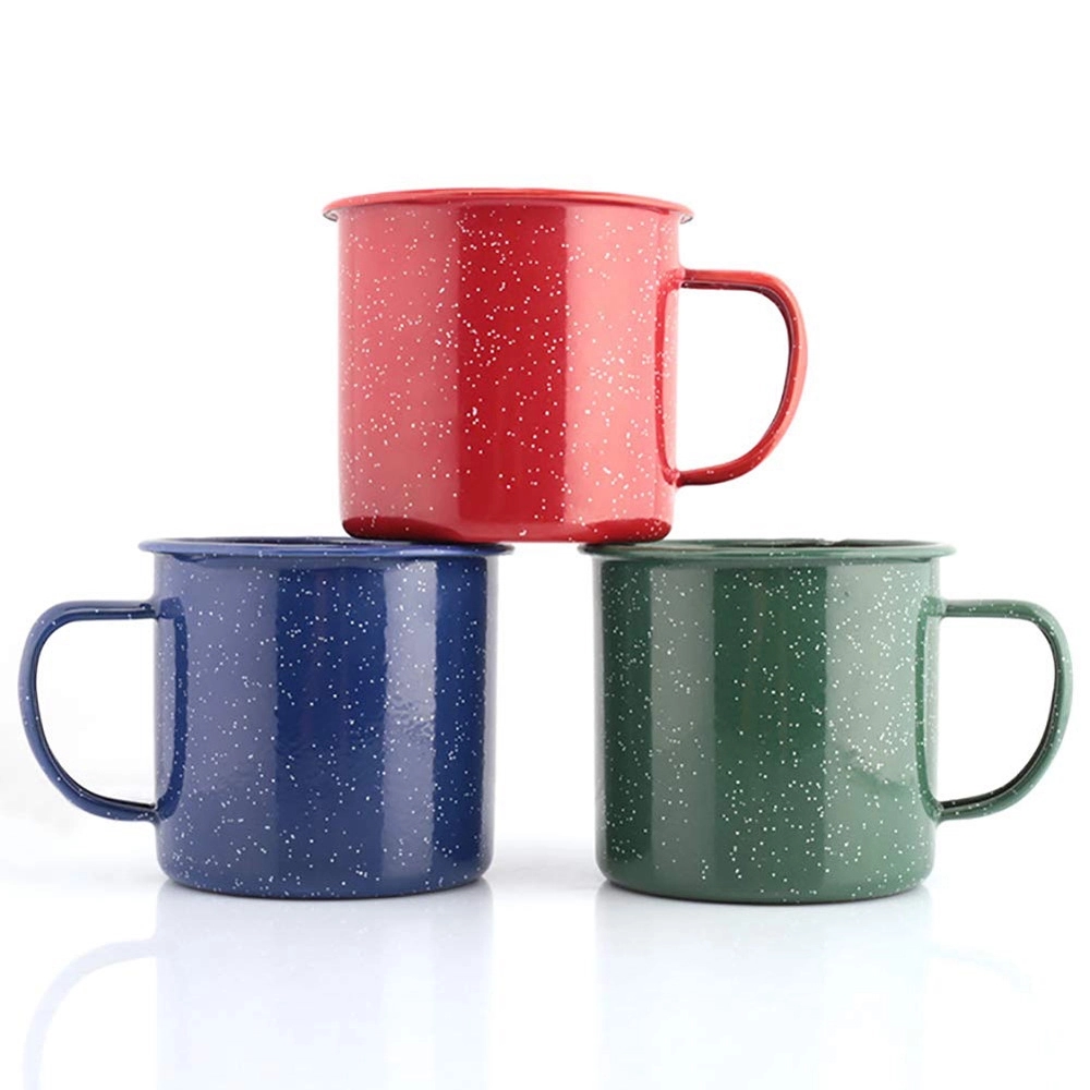 12oz Enamel Coffee Mugs 4