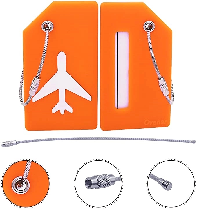Silicone Luggage Tag with Name ID Card 2