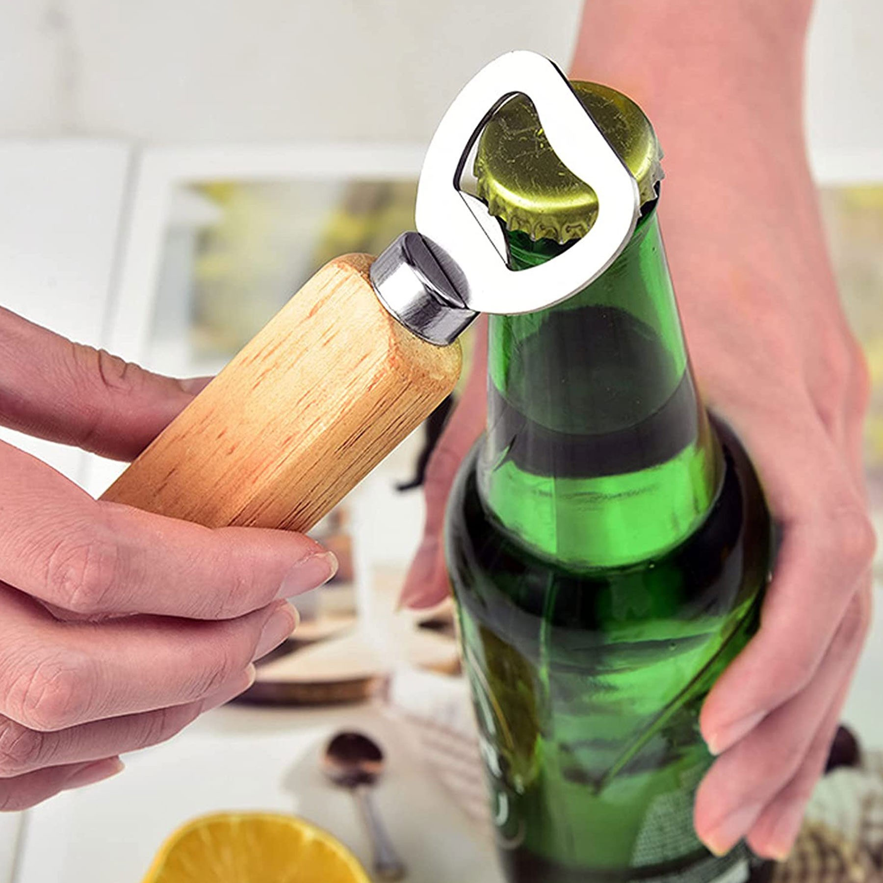 Bartender Bottle Openers With Wood Handle 3