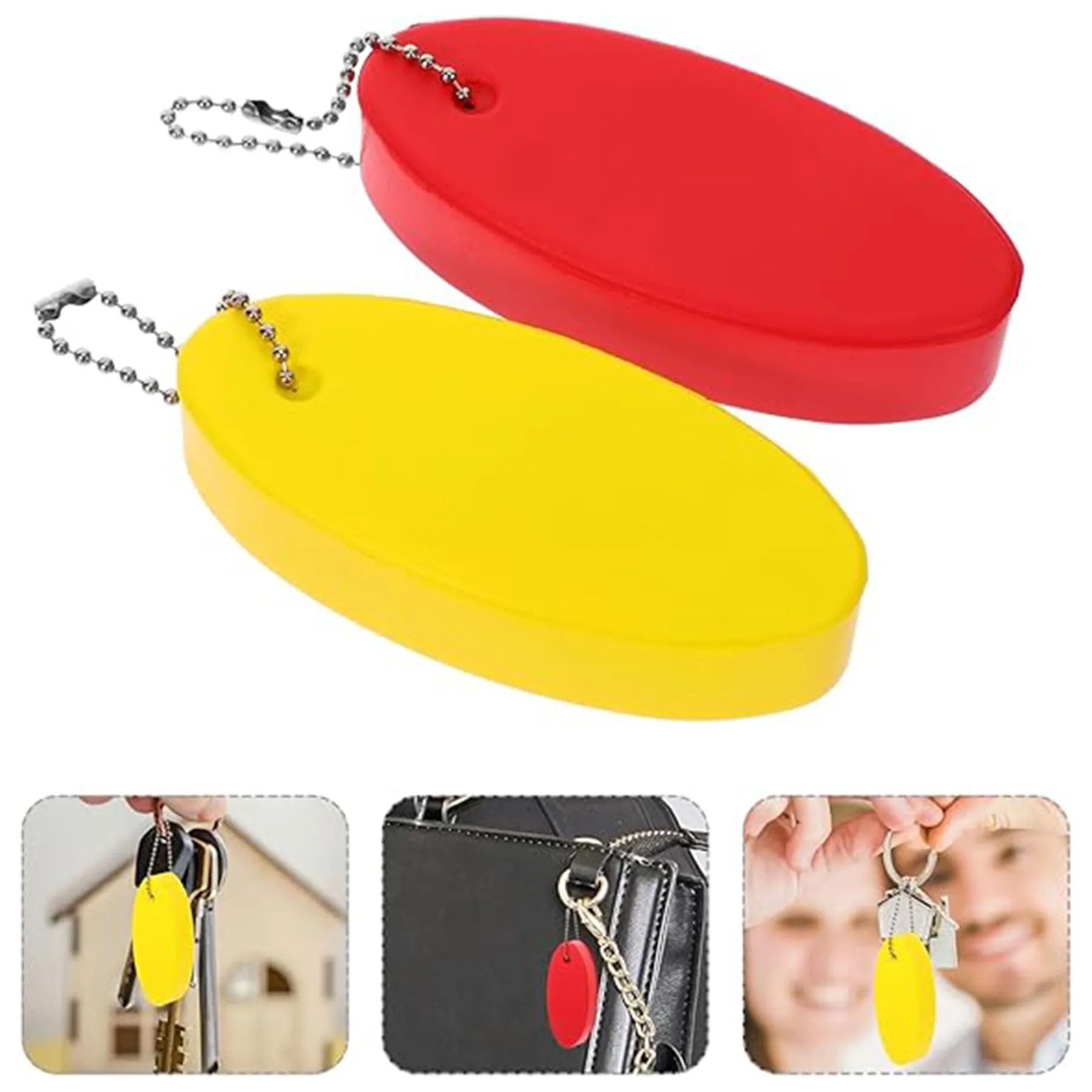 Oval Shaped Foam Floating Keychain For Boat Keys 5